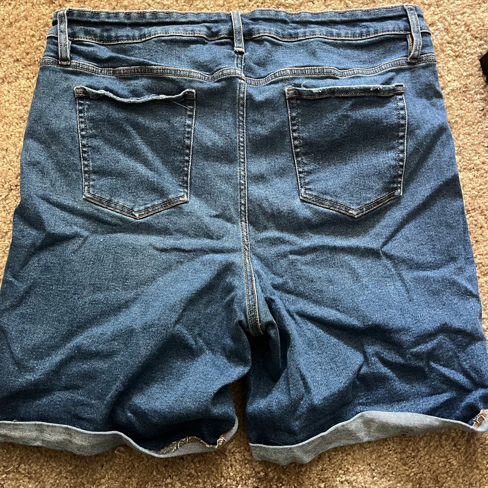 Denim Blue Jean Shorts - Picture 2 of 2